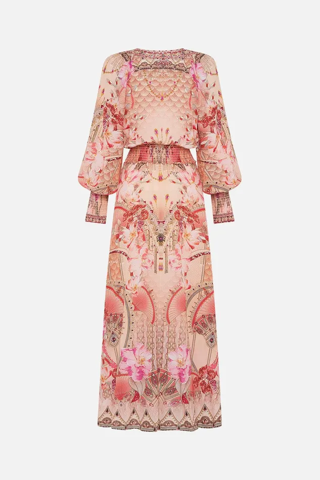 Camilla Maxi Dresses Dress With Shirred Waist And Cuff Adore Me 8211 Womens Camilla Maxi Dresses Dress With Shirred Waist And Cuff Adore Me 8211 Womens