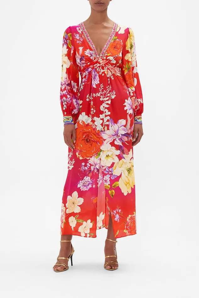 Camilla Maxi Dresses Twist Front Long Dress Kiss And Tell 8211 Womens