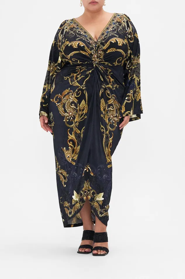 Camilla Midi Dresses Long Split Front Twist Dress Moonlight Melodies 8211 Womens Camilla Midi Dresses Long Split Front Twist Dress Moonlight Melodies 8211 Womens