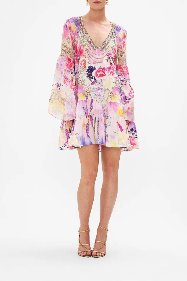 Camilla Mini Dresses Aline Gathered Panel Dress Sonic Symphonies 8211 Womens Camilla Mini Dresses Aline Gathered Panel Dress Sonic Symphonies 8211 Womens
