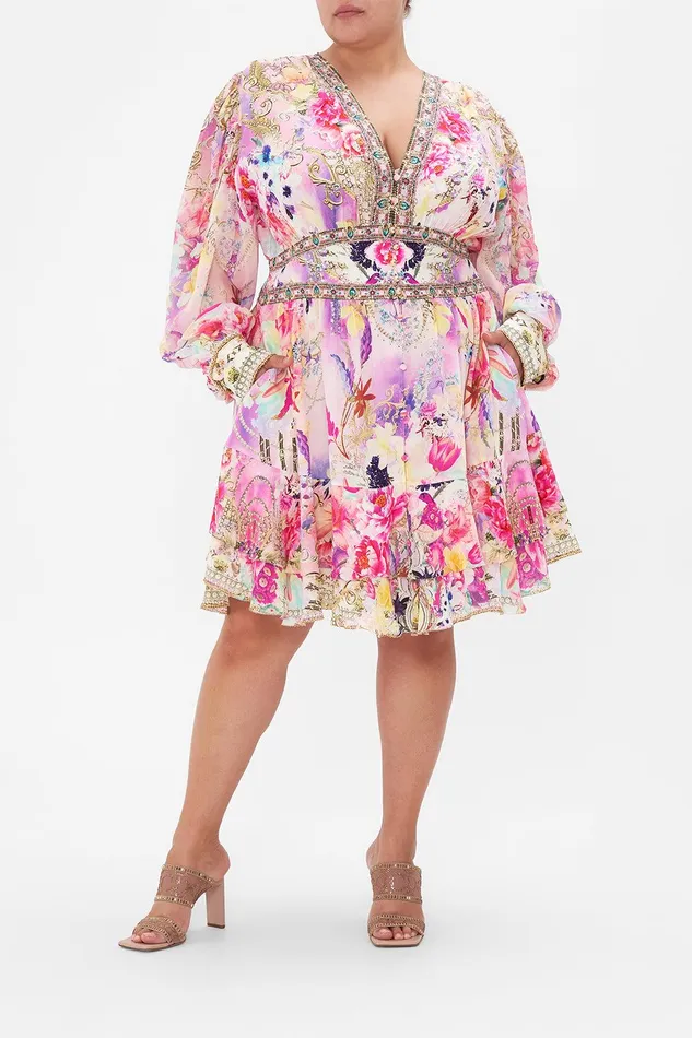 Camilla Mini Dresses Button Front Frill Dress Sonic Symphonies 8211 Womens Camilla Mini Dresses Button Front Frill Dress Sonic Symphonies 8211 Womens