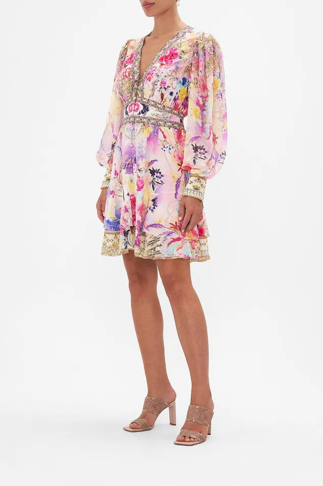 Camilla Mini Dresses Button Front Frill Dress Sonic Symphonies 8211 Womens Camilla Mini Dresses Button Front Frill Dress Sonic Symphonies 8211 Womens