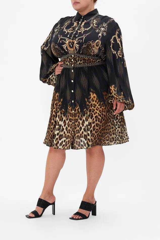 Camilla Mini Dresses Collared Shaped Waistband Dress Jungle Dreaming 8211 Womens Camilla Mini Dresses Collared Shaped Waistband Dress Jungle Dreaming 8211 Womens