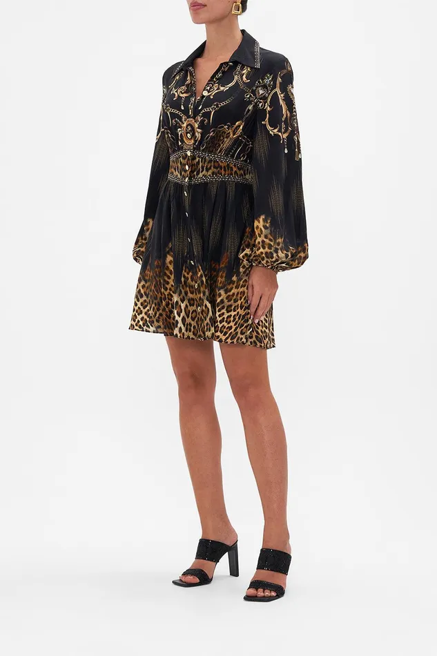 Camilla Mini Dresses Collared Shaped Waistband Dress Jungle Dreaming 8211 Womens Camilla Mini Dresses Collared Shaped Waistband Dress Jungle Dreaming 8211 Womens
