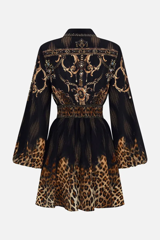 Camilla Mini Dresses Collared Shaped Waistband Dress Jungle Dreaming 8211 Womens Camilla Mini Dresses Collared Shaped Waistband Dress Jungle Dreaming 8211 Womens