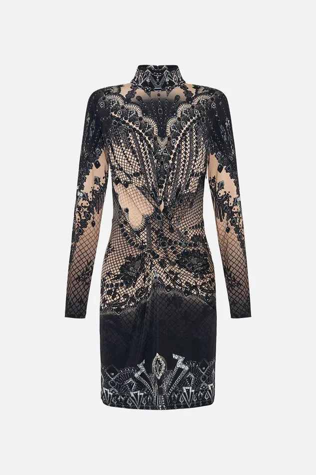 Camilla Mini Dresses Cross Front Mini Dress Curtain Call Chaos 8211 Womens Camilla Mini Dresses Cross Front Mini Dress Curtain Call Chaos 8211 Womens