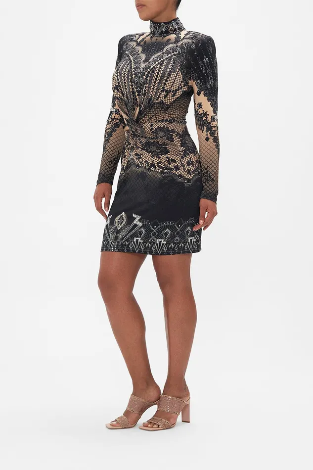 Camilla Mini Dresses Cross Front Mini Dress Curtain Call Chaos 8211 Womens Camilla Mini Dresses Cross Front Mini Dress Curtain Call Chaos 8211 Womens