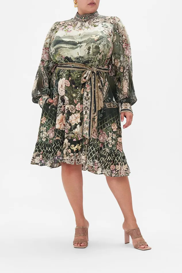 Camilla Mini Dresses Drop Sleeve Shirt Dress Garden Of Good Fortune 8211 Womens Camilla Mini Dresses Drop Sleeve Shirt Dress Garden Of Good Fortune 8211 Womens