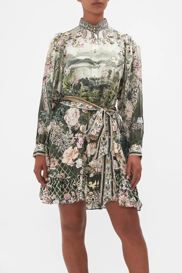 Camilla Mini Dresses Drop Sleeve Shirt Dress Garden Of Good Fortune 8211 Womens Camilla Mini Dresses Drop Sleeve Shirt Dress Garden Of Good Fortune 8211 Womens
