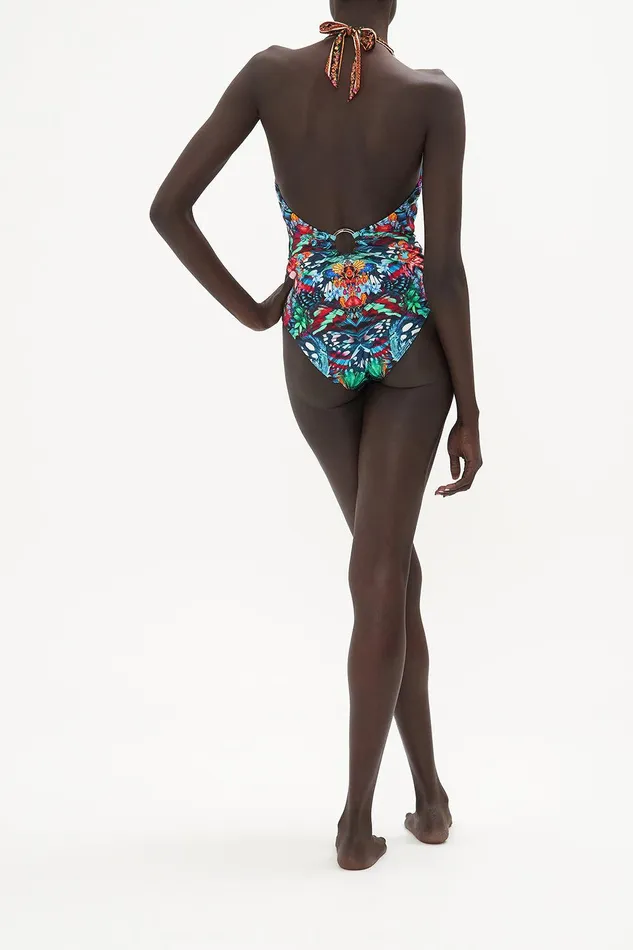 Camilla One Pieces Ring Detail Plunge V One Piece In A Flutter 8211 Womens Camilla One Pieces Ring Detail Plunge V One Piece In A Flutter 8211 Womens
