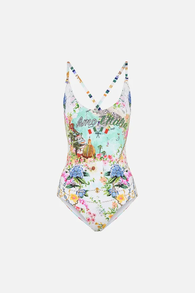 Camilla One Pieces Scoop Neck One Piece With Buttons Amalfi Lullaby 8211 Womens Camilla One Pieces Scoop Neck One Piece With Buttons Amalfi Lullaby 8211 Womens