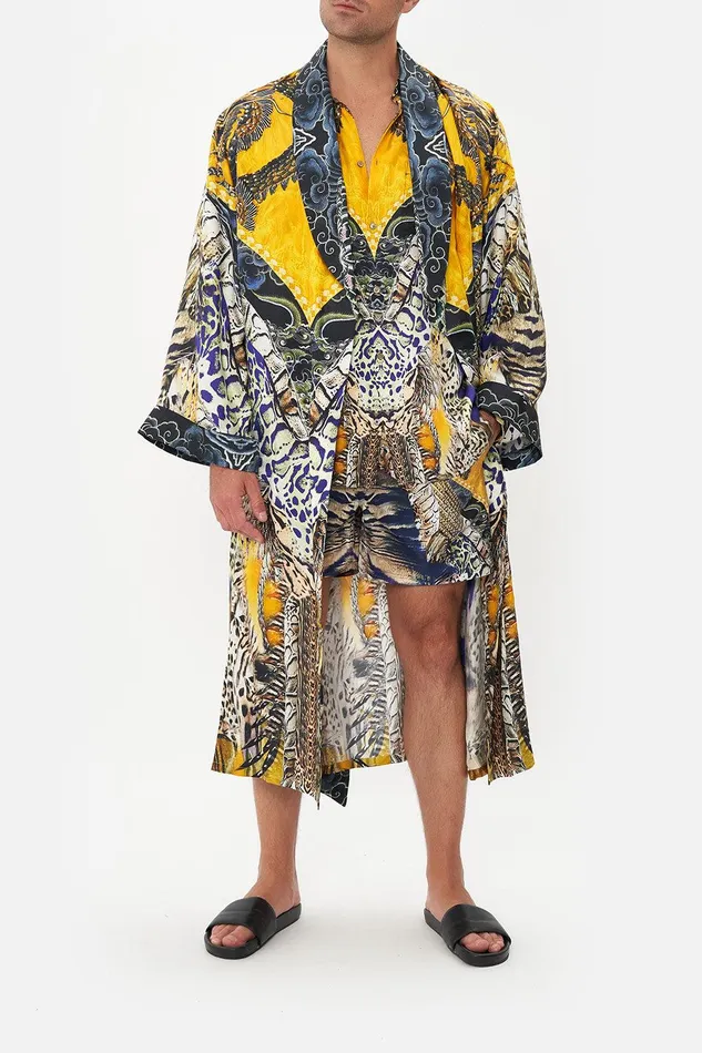 Camilla Outerwear Long Line Robe Dance Of The Dragon 8211 Mens
