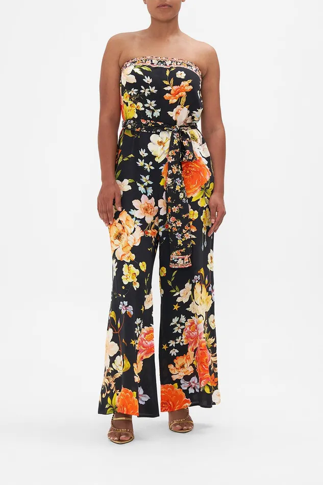 Camilla Playsuits and Jumpsuits Tie Waist Strapless Jumpsuit Secret History 8211 Womens Camilla Playsuits and Jumpsuits Tie Waist Strapless Jumpsuit Secret History 8211 Womens