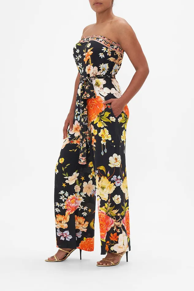 Camilla Playsuits and Jumpsuits Tie Waist Strapless Jumpsuit Secret History 8211 Womens Camilla Playsuits and Jumpsuits Tie Waist Strapless Jumpsuit Secret History 8211 Womens