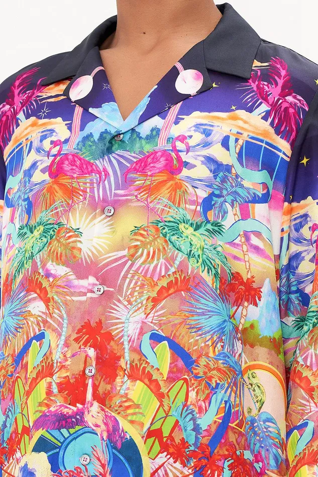Camilla Sale Mens Long Sleeve Camp Collared Shirt Flight Of The Flamingo 8211 Mens Camilla Sale Mens Long Sleeve Camp Collared Shirt Flight Of The Flamingo 8211 Mens