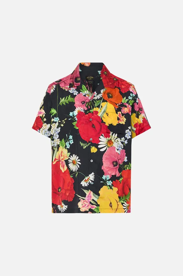 Camilla Sale Mens Short Sleeve Camp Collared Shirt Divine Divinity 8211 Mens