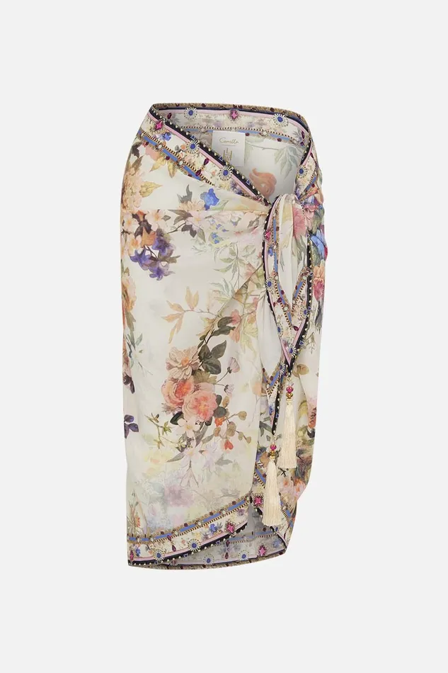 Camilla Sarongs Short Tassel Sarong Friends With Frescos 8211 Womens Camilla Sarongs Short Tassel Sarong Friends With Frescos 8211 Womens