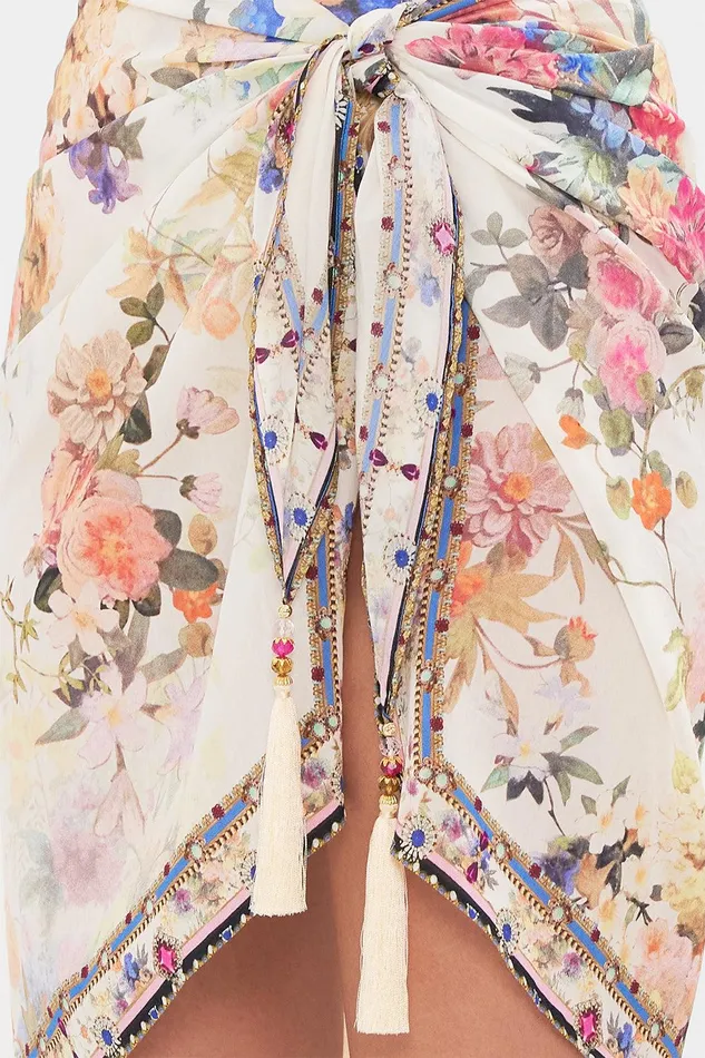 Camilla Sarongs Short Tassel Sarong Friends With Frescos 8211 Womens Camilla Sarongs Short Tassel Sarong Friends With Frescos 8211 Womens