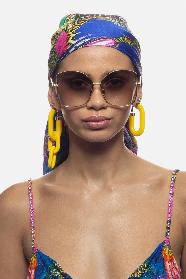 Camilla Sunglasses Pool Side Pedigree Sunglasses Soft Gold 8211 Accessories