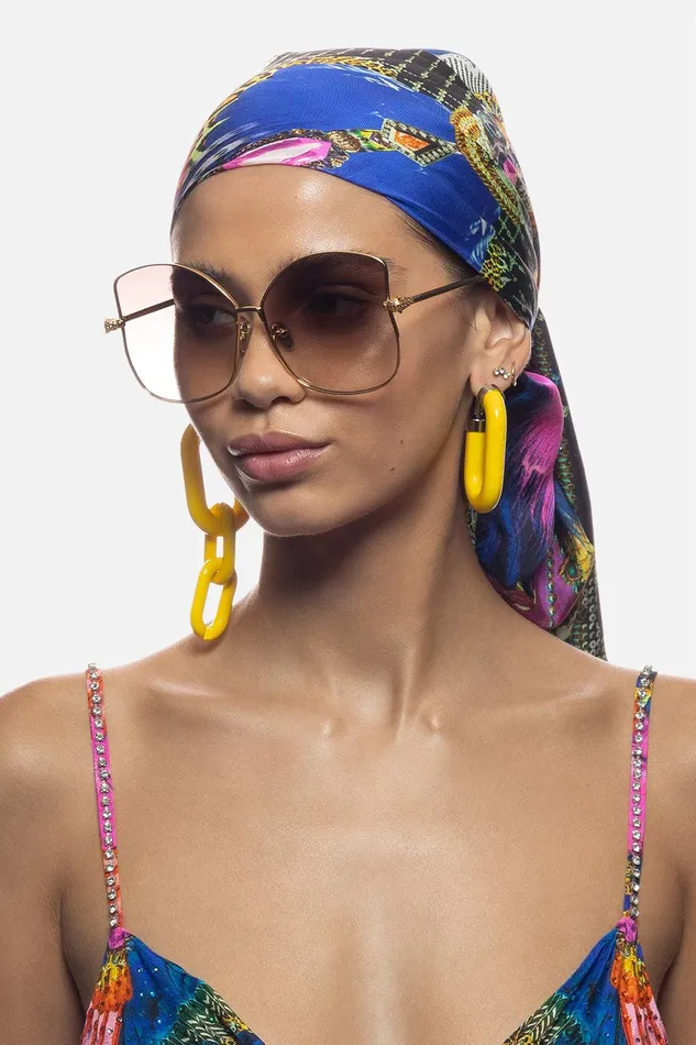Camilla Sunglasses Pool Side Pedigree Sunglasses Soft Gold 8211 Accessories