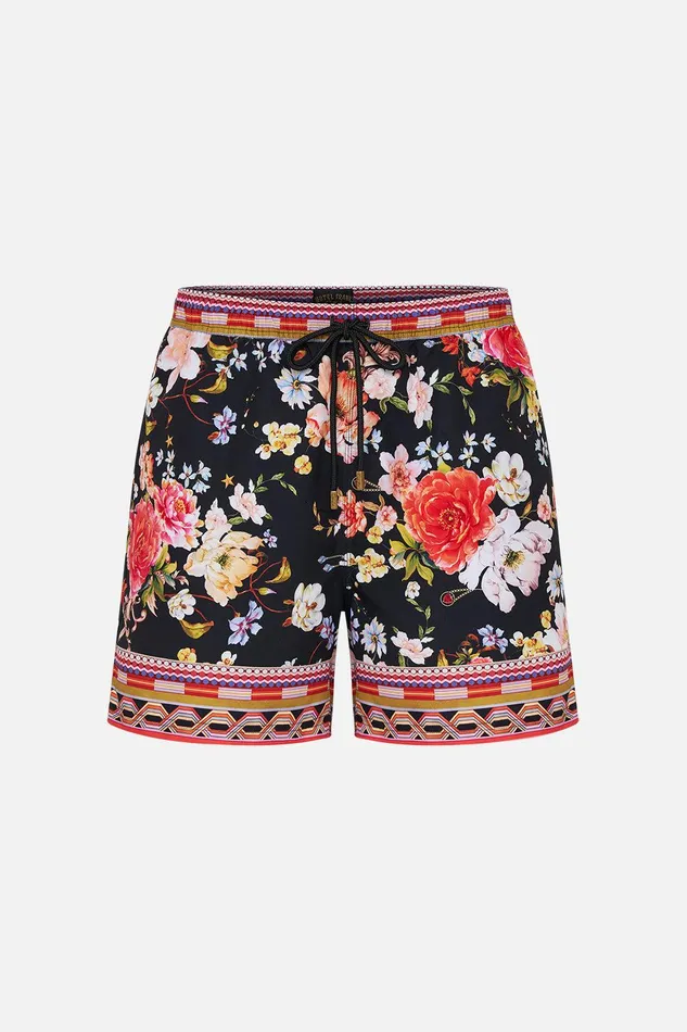 Camilla Swimwear Elastic Waist Boardshort Secret History 8211 Mens Camilla Swimwear Elastic Waist Boardshort Secret History 8211 Mens