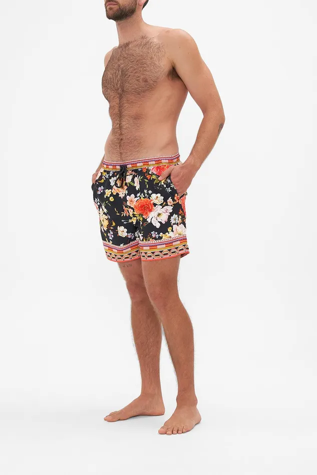 Camilla Swimwear Elastic Waist Boardshort Secret History 8211 Mens Camilla Swimwear Elastic Waist Boardshort Secret History 8211 Mens