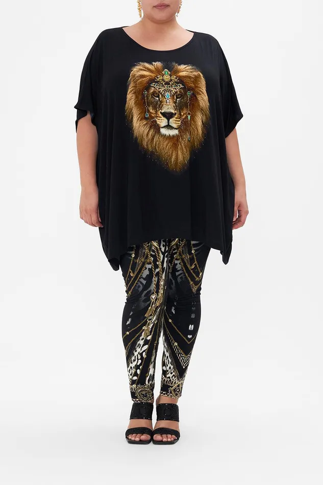 Camilla Tees Loose Fit Round Neck Tee 8211 Black Sing My Song 8211 Womens Camilla Tees Loose Fit Round Neck Tee 8211 Black Sing My Song 8211 Womens