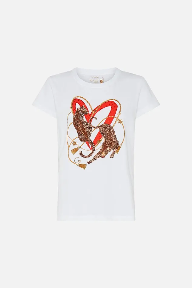 Camilla Tees Slim Fit Round Neck Tshirt 8211 White Saluti Summertime 8211 Womens Camilla Tees Slim Fit Round Neck Tshirt 8211 White Saluti Summertime 8211 Womens