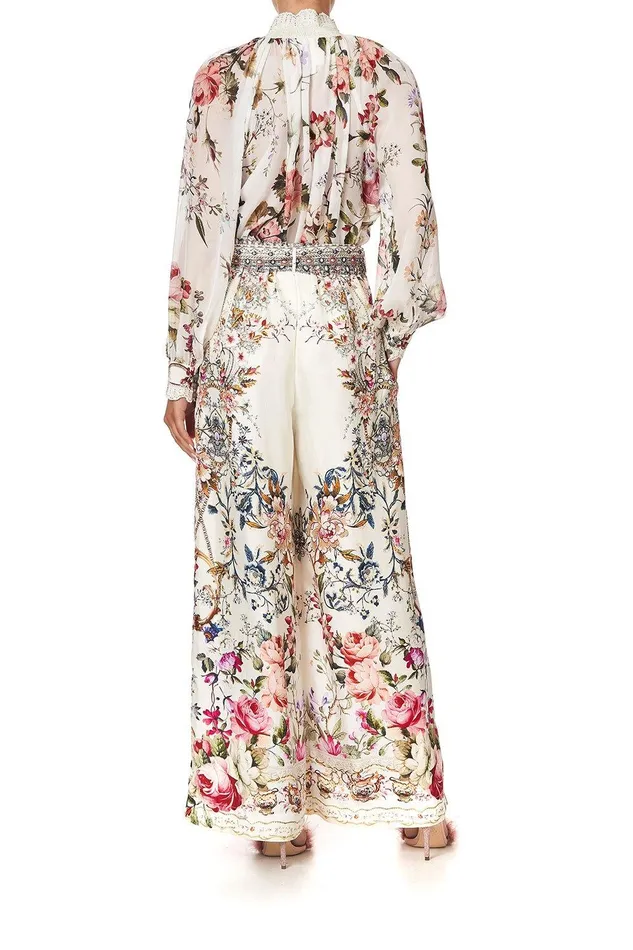 Camilla Wide Leg Pants Paperbag Waist Wide Leg Pant London Looms 8211 Womens