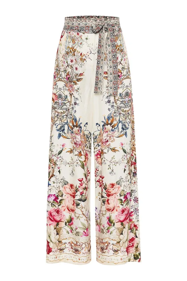 Camilla Wide Leg Pants Paperbag Waist Wide Leg Pant London Looms 8211 Womens