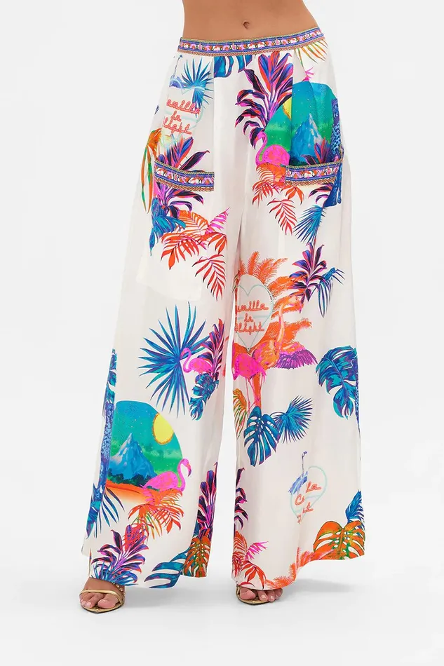 Camilla Wide Leg Pants Wide Leg Trouser With Front Pockets Flamenco Flamingo 8211 Womens Camilla Wide Leg Pants Wide Leg Trouser With Front Pockets Flamenco Flamingo 8211 Womens
