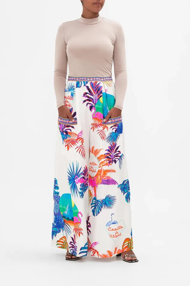 Camilla Wide Leg Pants Wide Leg Trouser With Front Pockets Flamenco Flamingo 8211 Womens Camilla Wide Leg Pants Wide Leg Trouser With Front Pockets Flamenco Flamingo 8211 Womens