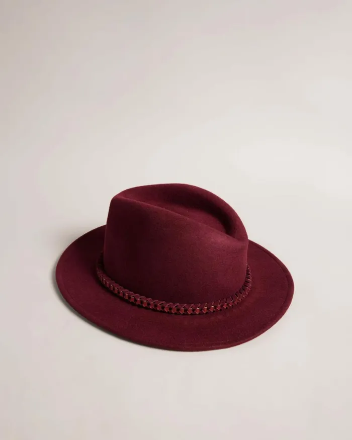 Chain Detail Fedora DpPurple Women Ted Baker Hats Chain Detail Fedora DpPurple Women Ted Baker Hats