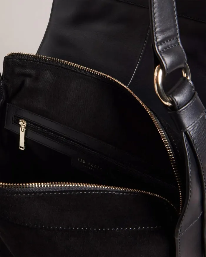 Chain Detail Shoulder Bag Black Women Ted Baker Shoulder Bags