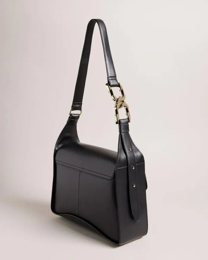 Chain Detail Shoulder Bag Black Women Ted Baker Shoulder Bags
