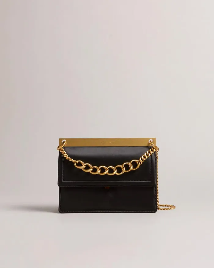 Chunky Chain Mini Shoulder Bag Black Women Ted Baker Bags Chunky Chain Mini Shoulder Bag Black Women Ted Baker Bags