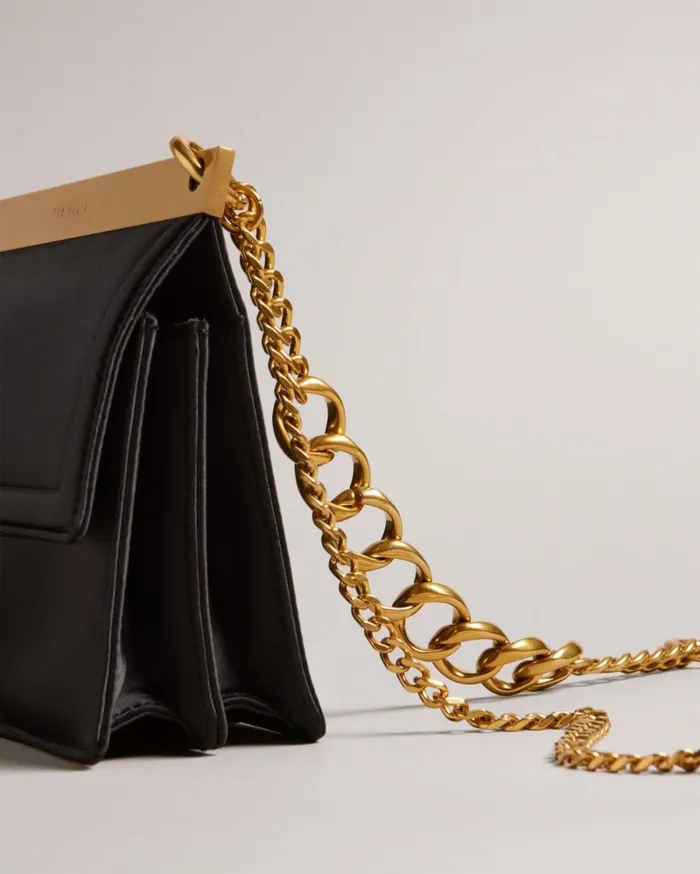 Chunky Chain Mini Shoulder Bag Black Women Ted Baker Bags Chunky Chain Mini Shoulder Bag Black Women Ted Baker Bags