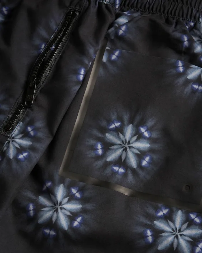 Circular Printed Swim Shorts Black Men Ted Baker Clothing