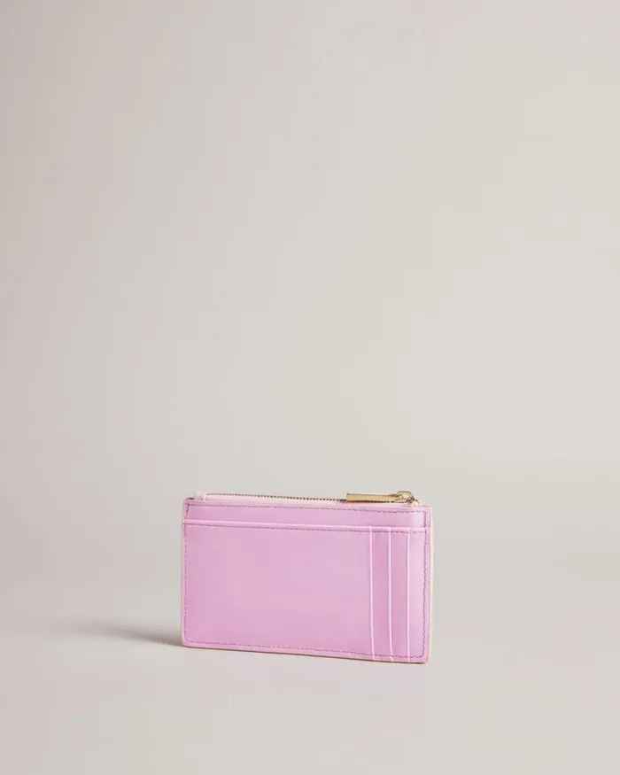 Coated Zip Card Holder Light Pink Women Ted Baker Wallets and Card Holders
