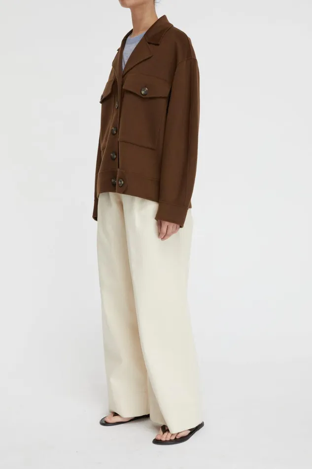 Coats And Jackets Women Lee Mathews Florentine Cashmere Worker Jacket Coats And Jackets Women Lee Mathews Florentine Cashmere Worker Jacket