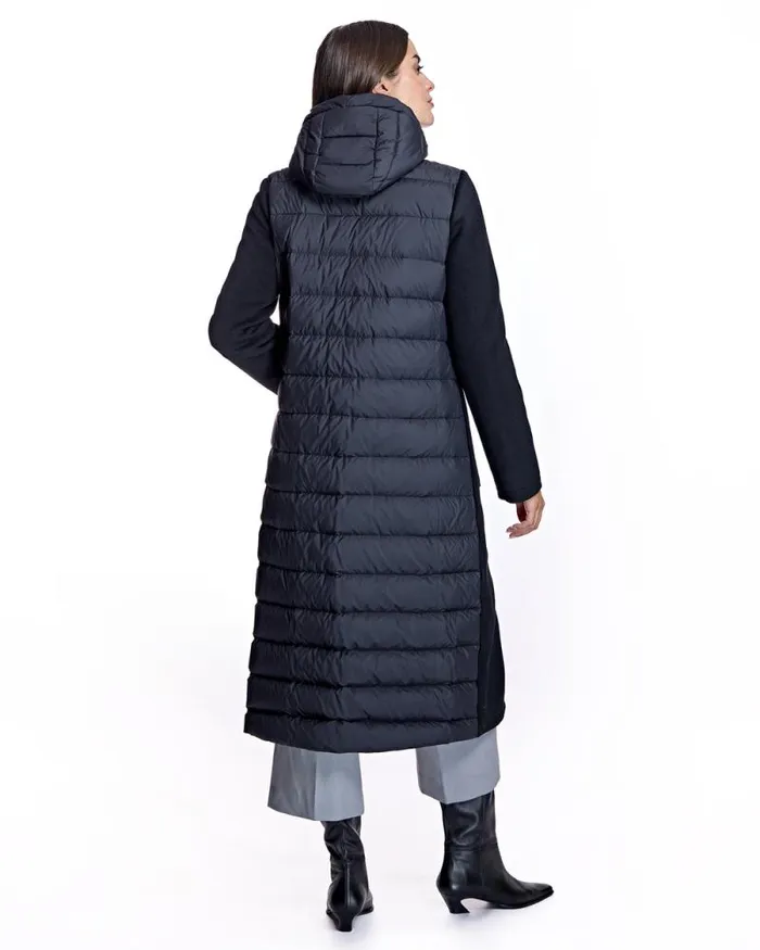 Coats Women039s Maximilian Cashmere Blend And Puffer Hooded Coat