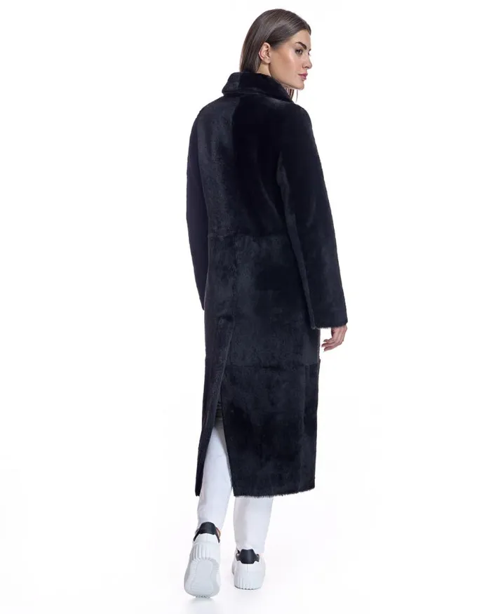 Coats Women039s Maximilian Maxi Reversible Shearling Coat
