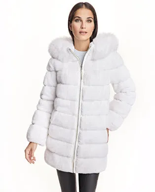 Coats Women039s Maximilian Reversible Mink Down Filled Coat With Fox Hood