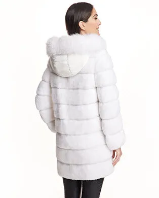 Coats Women039s Maximilian Reversible Mink Down Filled Coat With Fox Hood