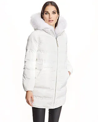 Coats Women039s Maximilian Reversible Mink Down Filled Coat With Fox Hood