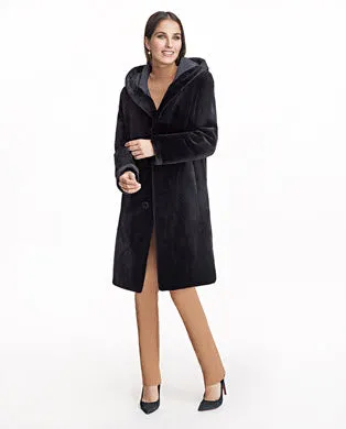 Coats Women039s Maximilian Sheared Mink Reversible Coat