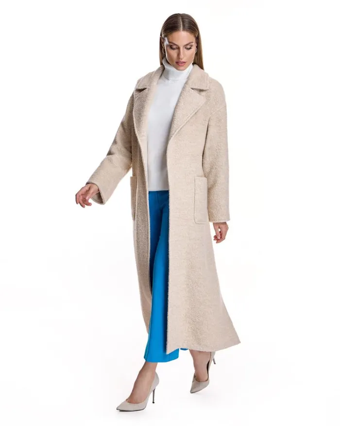 Coats Women039s Maximilian Wool Blend Belted Coat