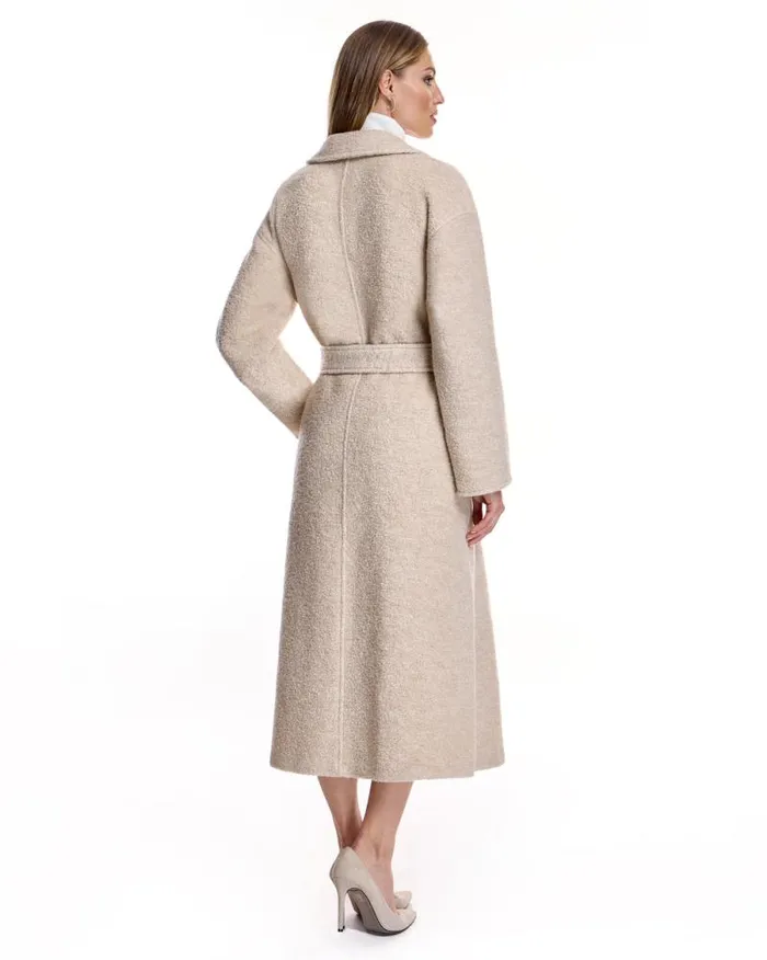 Coats Women039s Maximilian Wool Blend Belted Coat