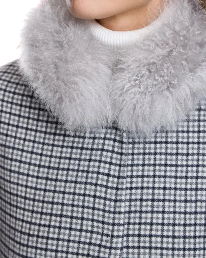 Coats Women039s Maximilian Woolblend Coat With Cashmere Lamb Collar