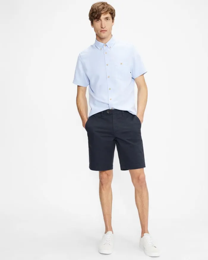 Cotton Chino Shorts Navy Men Ted Baker Clothing Cotton Chino Shorts Navy Men Ted Baker Clothing